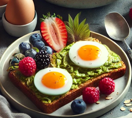 Avocado toast with egg